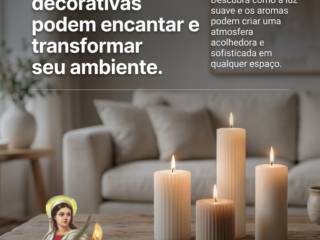 Por que as velas decorativas podem encantar e transformar seu ambiente