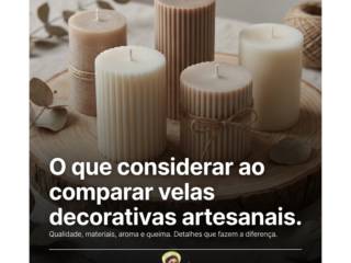 O que considerar ao comparar velas decorativas artesanais