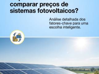 O que considerar ao comparar preços de sistemas fotovoltaicos?