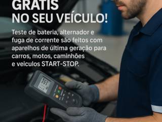 Teste de Bateria e sistema elétrico grátis no Atacadão das Baterias em Botucatu