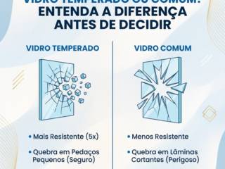 Vidro Temperado ou Comum? Entenda a Diferença Antes de Decidir
