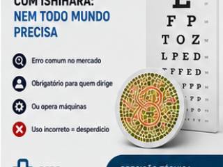 Acuidade visual com Ishihara: nem todo mundo precisa.