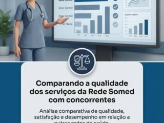 Comparando a qualidade dos serviços da Rede Somed com concorrentes