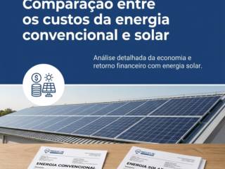 Comparação entre os custos da energia convencional e solar