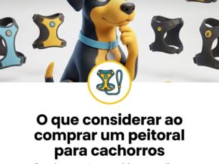 O que considerar ao comprar um peitoral para cachorros
