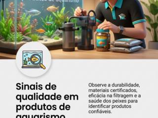 Sinais de qualidade em produtos de aquarismo