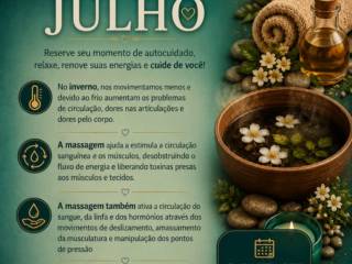 Agenda de julho aberta na Kely Massoterapia