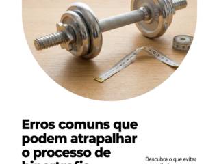 Erros comuns que podem atrapalhar o processo de hipertrofia