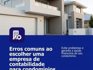 Erros comuns ao escolher uma empresa de contabilidade para condomínios