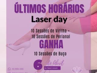 Últimos Horários Laser Day