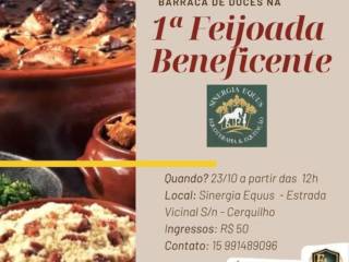 1º Feijoada Beneficiente da Sinergia Equus - Saiba como participar