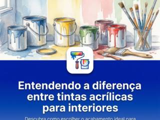 Entendendo a diferença entre tintas acrílicas para interiores