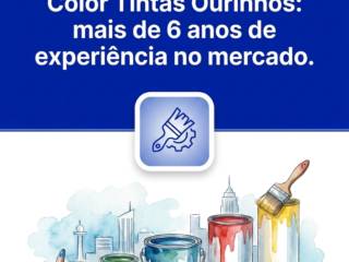 Color Tintas Ourinhos: mais de 6 anos de experiência no mercado