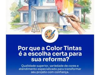 Por que a Color Tintas é a escolha certa para sua reforma?