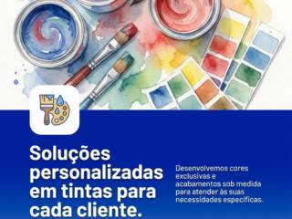 Soluções personalizadas em tintas para cada cliente