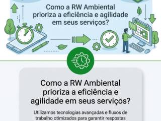 Como a RW Ambiental prioriza a eficiência e agilidade em seus serviços?