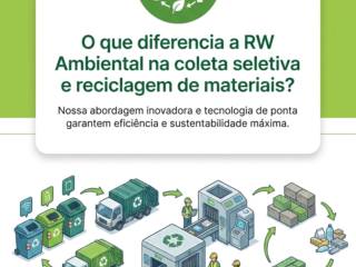 O que diferencia a RW Ambiental na coleta seletiva e reciclagem de materiais?