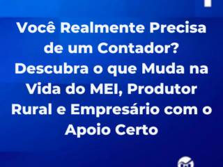 Você Realmente Precisa de um Contador? Descubra o que Muda na Vida do MEI, Produtor Rural e Empresário com o Apoio Certo