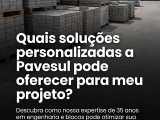 Quais soluções personalizadas a Pavesul pode oferecer para meu projeto?