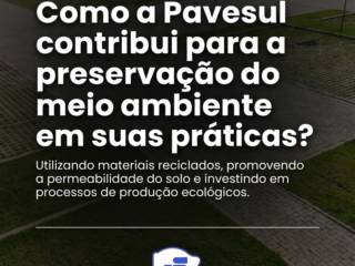 Como a Pavesul contribui para a preservação do meio ambiente em suas práticas?