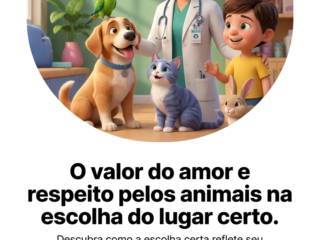 O valor do amor e respeito pelos animais na escolha do lugar certo