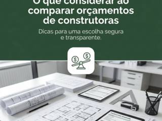 O que considerar ao comparar orçamentos de construtoras
