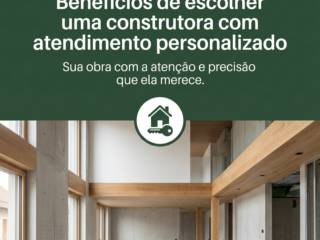 Benefícios de escolher uma construtora com atendimento personalizado