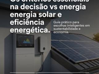 Os critérios essenciais na decisão entre energia solar e eficiência energética.