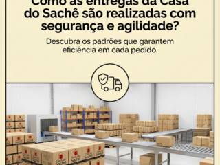 Como as entregas da Casa do Sachê são realizadas com segurança e agilidade?