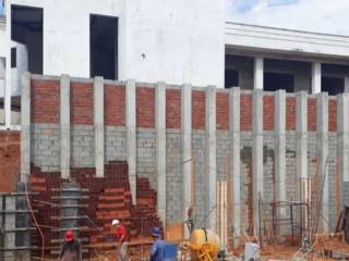 Projeto e execução Obra de Engenharia Muro de contenção - Obra Jardins Mônaco, Goiânia