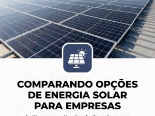 Comparando opções de energia solar para empresas