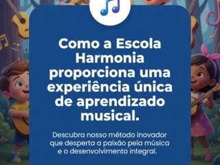 Como a Escola Harmonia proporciona uma experiência única de aprendizado musical