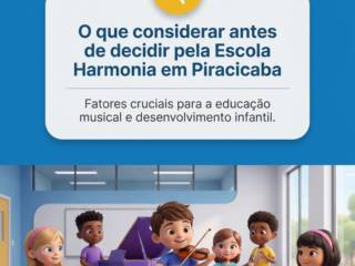 O que considerar antes de decidir pela Escola Harmonia em Piracicaba