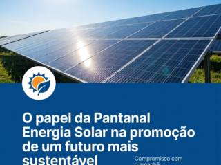 O papel da Pantanal Energia Solar na promoção de um futuro mais sustentável