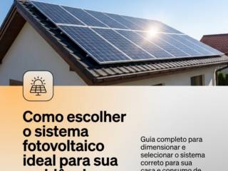 Como escolher o sistema fotovoltaico ideal para sua residência