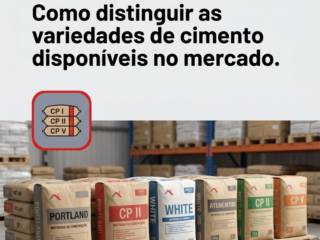 Como distinguir as variedades de cimento disponíveis no mercado