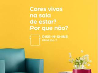 Aposte em cores vivas na sua sala de estar!