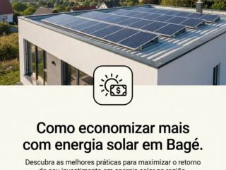 Como economizar mais com energia solar em Bagé
