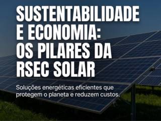 Sustentabilidade e economia: os pilares da Rsec Solar