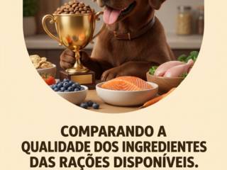 Comparando a qualidade dos ingredientes das rações disponíveis.