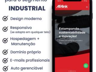 Site profissional para o segmento industrial