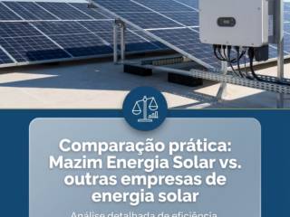 Comparação prática: Mazim Energia Solar vs. outras empresas de energia solar