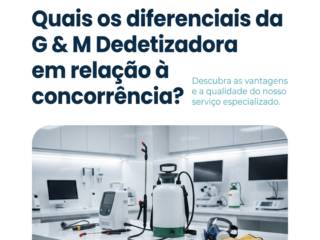 Quais os diferenciais da G & M Dedetizadora em relação à concorrência?