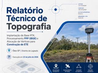 Implantação Topográfica para Construção de ETE em Óleo-SP