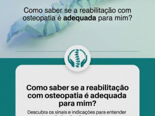 Como saber se a reabilitação com osteopatia é adequada para mim?