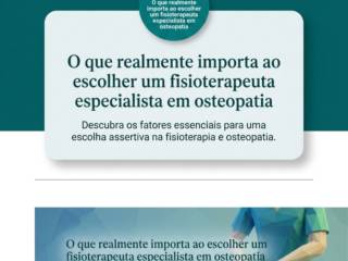 O que realmente importa ao escolher um fisioterapeuta especialista em osteopatia