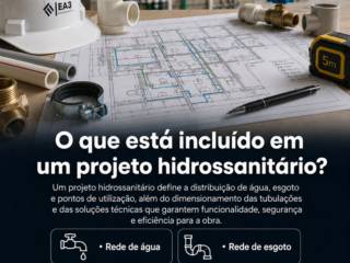 O que está incluído em um projeto hidrossanitário?