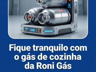 Fique tranquilo com o gás de cozinha da Roni Gás