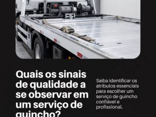 Quais os sinais de qualidade a se observar em um serviço de guincho?