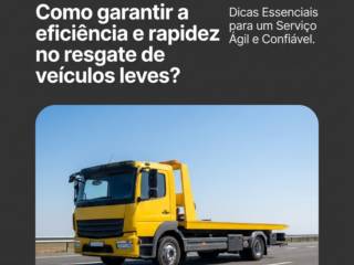 Como garantir a eficiência e rapidez no resgate de veículos leves?